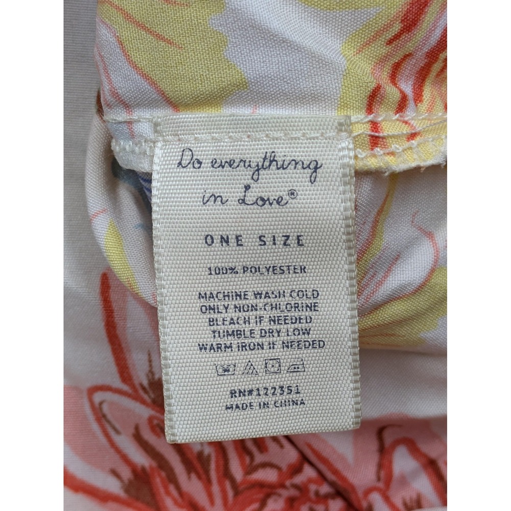 Do Everything In Love Kimono Blouse Womens One Size Floral Button Front Summer - Picture 5 of 8